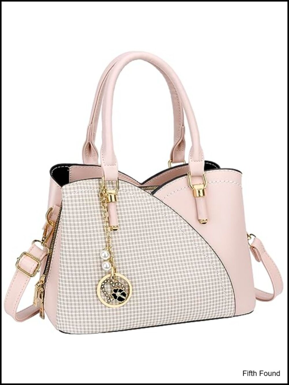 Vegan Leather Satchel Top Handle Shoulder Bag Crossbody Purse